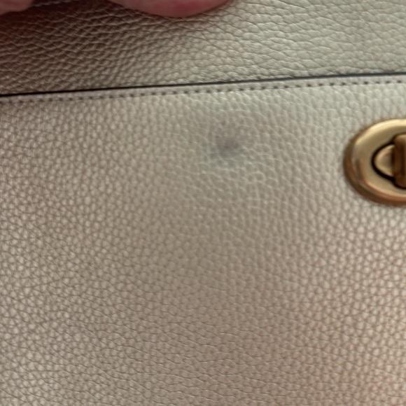 Coach Polly Pebble Gold Crossbody Bag with Turnlock Closure - Picture 9 of 9